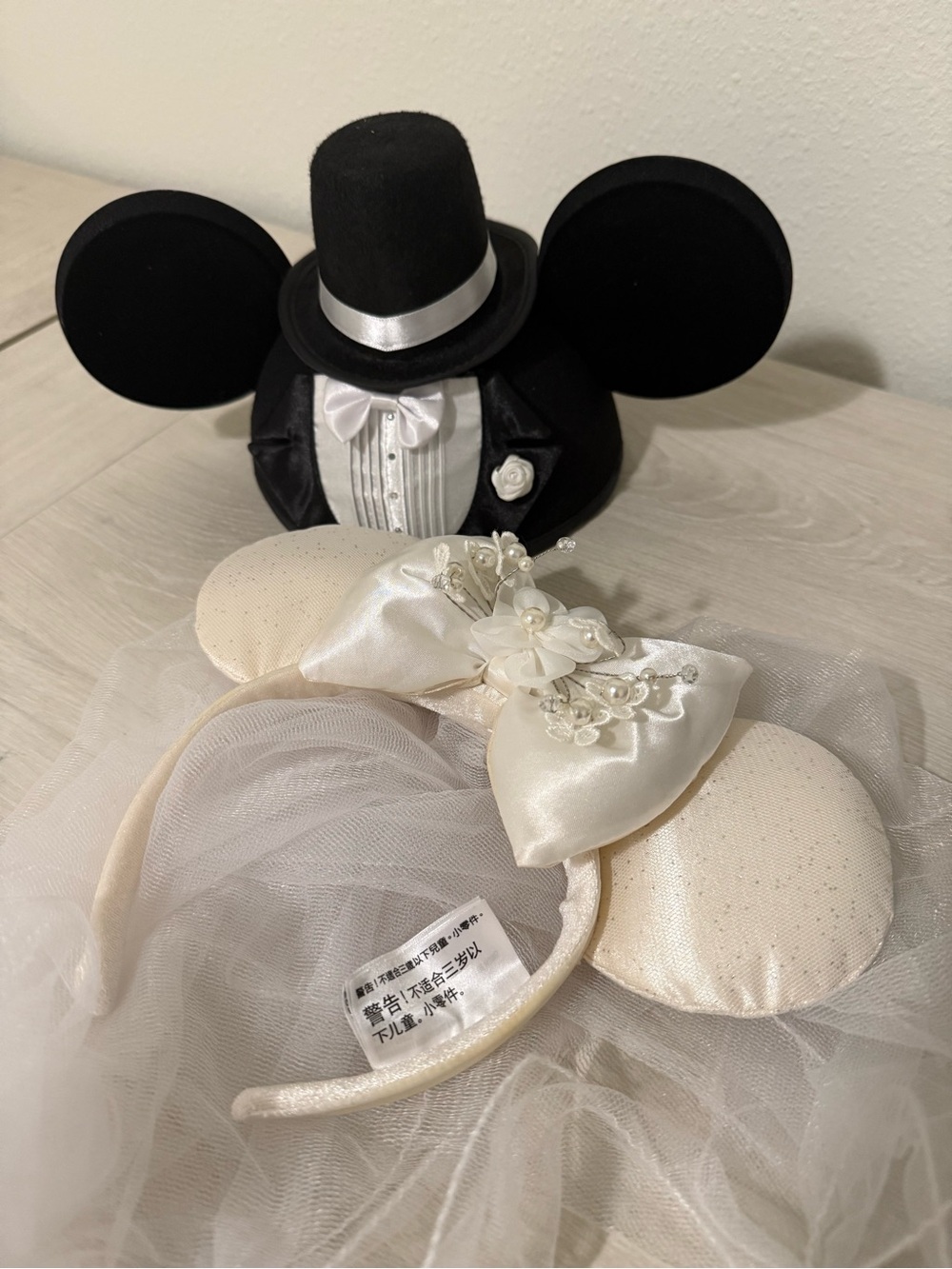 Official Disney Animal Kingdom Bride & Groom Ears